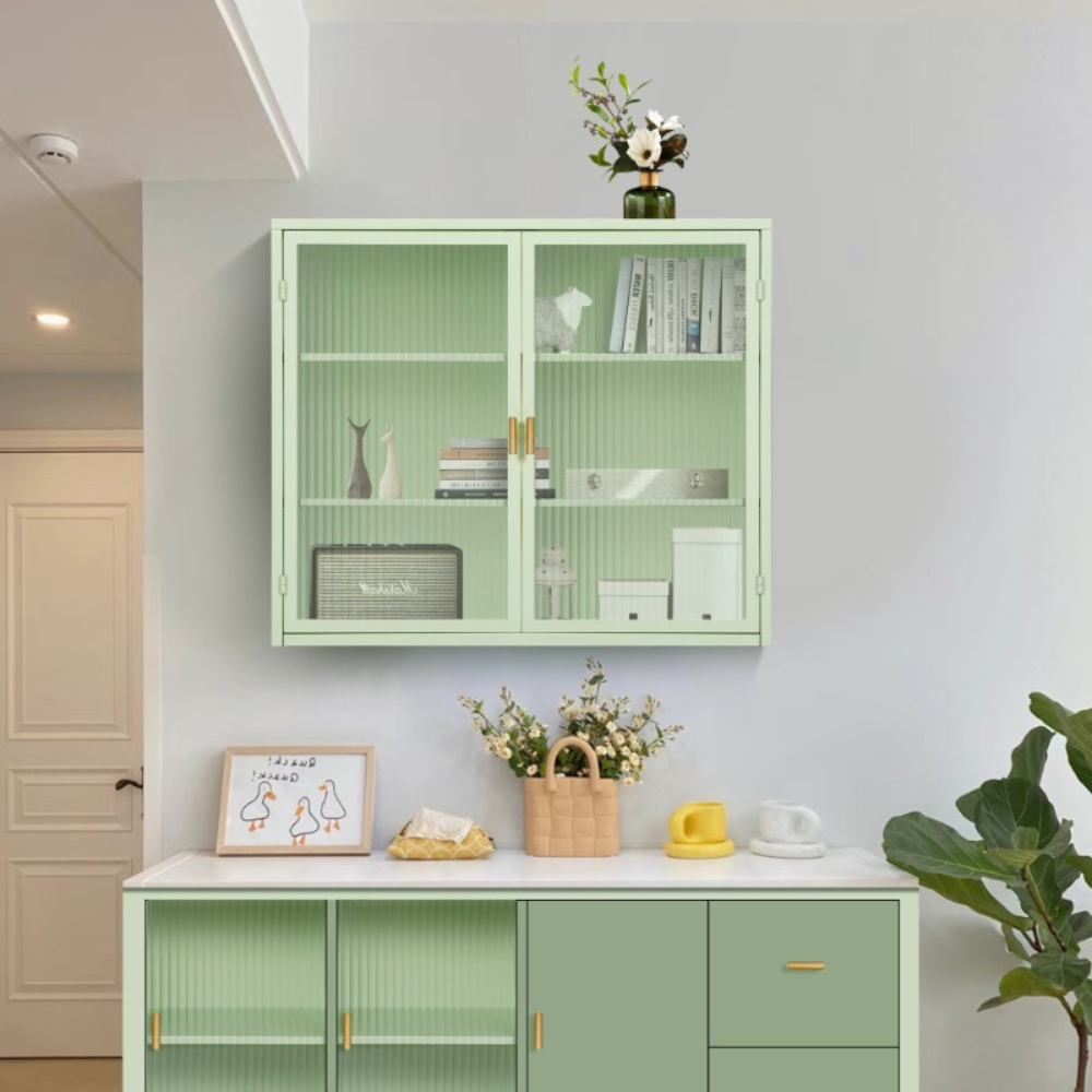 Modern Wall Cabinet with Three-tier Storage_2